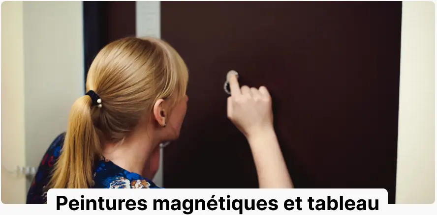 peinture magnétique et tableau