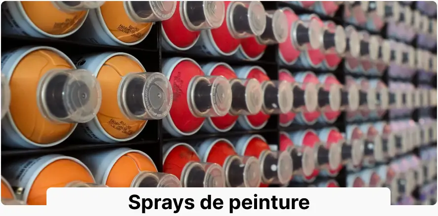 sprays de peinture