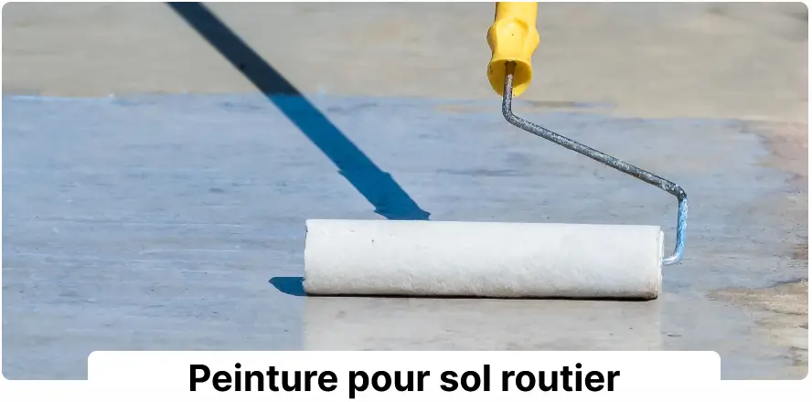 Peinture sol routier